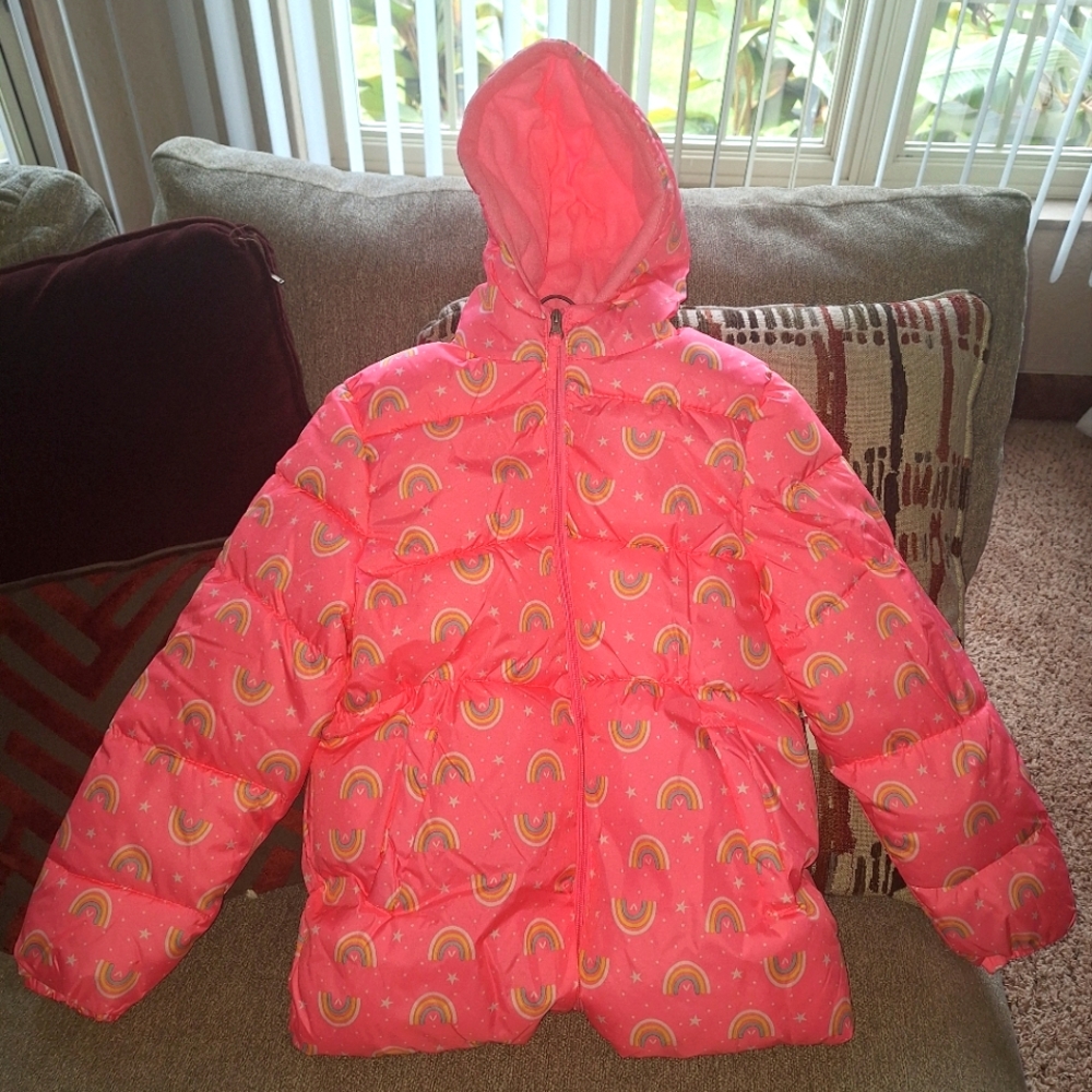 Girls Pink Platinum winter coat
